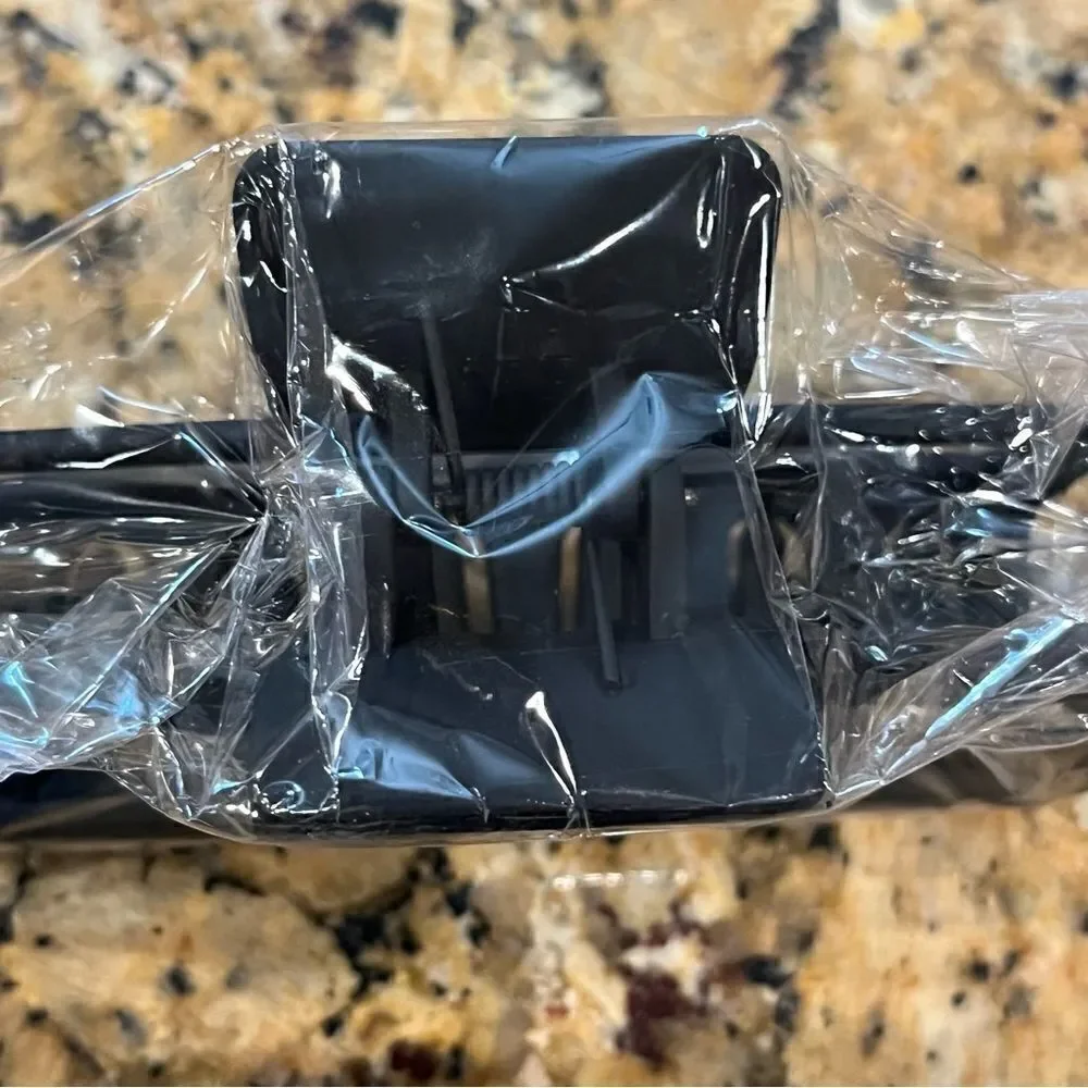 Oversized Square Claw Clip Large Matte Black Rectangle Hair Clip Thick Hair NWT